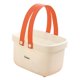 thumbnail image 2 of Organizador de almacenamiento, bolsa de suministros de limpieza, cesta de ducha multiusos, bolsa de aseo naranja y blanco, 2 of 9