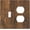 Brown Wood Texture Vintage Oak Print, variant on Watercolor Boho Fresh Green Leaves Flowers Pink Floral Outlet Covers 1 Gang Duplex Light Switch Cover Decorative Switch Plates Electrical Receptacle Faceplate Wall Plate for Bedroom Living Room Decor