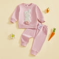 thumbnail image 2 of UAYOTSE Baby Girl Easter Outfit Long Sleeve Sweatshirt Toddler Clothes for Girls,Sizes 2-3 Years, 2 of 8