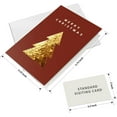 thumbnail image 2 of EcoNesxp Gold foil envelope with 18-inch Christmas card set, 2 of 5