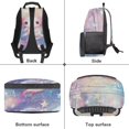 thumbnail image 6 of Pzuqiu Galaxy Star Axolotl Kids Backpack for Students Ages 6-18 Cute 17 Inch Large Capacity Scholbag for Preschool Elementary Middle High School Back to School Travel Use, 6 of 7