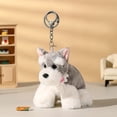 thumbnail image 2 of Llavero con forma de perro Schnauzer de peluche, 2 of 2