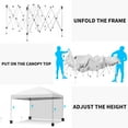 thumbnail image 3 of Dextrus 10ft x 10ft Outdoor Pop Up Canopy Tent with Removable Sidewall,White, 3 of 6