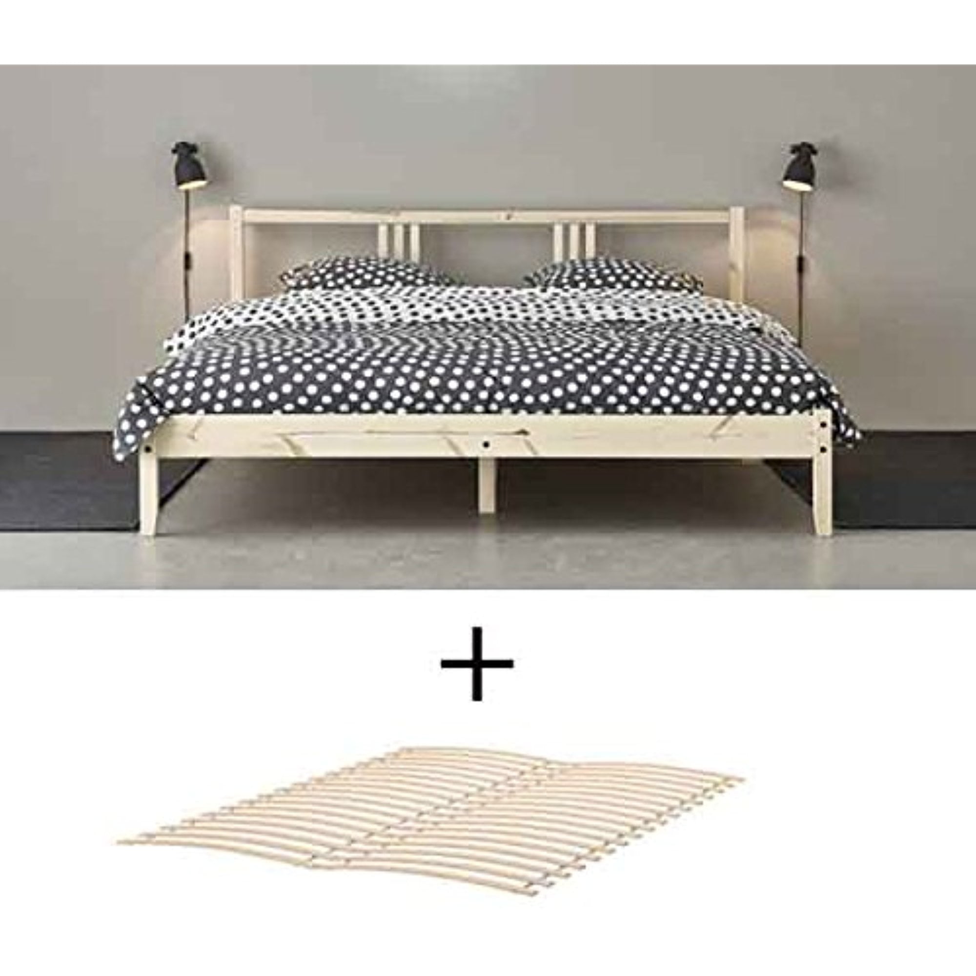 ikea wooden single bed frame