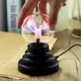 thumbnail image 4 of 3-Inch Plasma Lamp Touch Sensitive Globe Toy USB Powered and Battery Operated Static Ball Lamp Voice Control Magic Ball Lamp for Bedroom Living Room Party Decoration, 4 of 8
