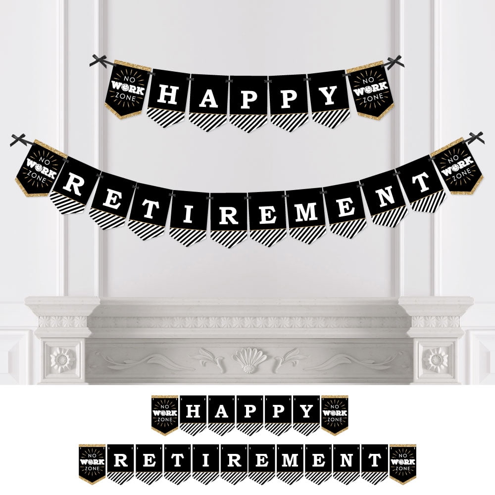 Happy Retirement Retirement Party Bunting Banner Party Decorations