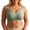 Dark Green, variant on VBEWZET Women Plus‑Size Wire‑Free Bra V‑Neck Wide Strap Anti‑Sag Large Bust Shaping Comfort Brassiere Dark Green XXL