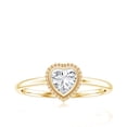 thumbnail image 4 of Heart Shape Lab Grown Diamond Promise Ring for Women (Half Carat, EF-VS Quality), 18K Yellow Gold, US 6.00, 4 of 8