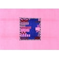 thumbnail image 1 of Ahgly Company Indoor Rectangle Abstract Purple Modern Area Rugs, 3' x 5', 1 of 4