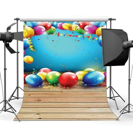 Abphoto Polyester 5x7ft Happy Birthday Backdrop Colorful Balloons Abphoto Polyester 5x7ft Happy Birthday Backdrop Colorful Balloons