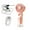Pink, variant on Pebbuoy Handheld Fan Water Spray Cooling Fan with 4 Speed Settings Low Noise Rechargeable Battery Operated Misting Fan with Lanyard