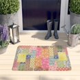 thumbnail image 2 of Pioneer Flower Floral Print Flannel Non Slip Door Rugs,Washable Door Mats Indoor,Decorative Door Mats,Dirt-Resistant and Absorbent Doormat for Entrance,Bedroom,Kitchen,Bathroom,23.5"x16", 2 of 5