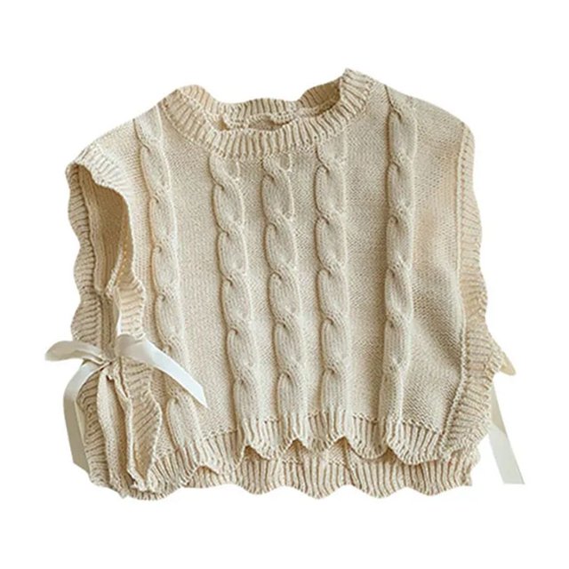 Chaleco tejido para bebés de 1 a 7 años, suéter para niñas de Primavera/otoño, chaqueta, prendas de vestir holgadas sin mangas con cuello redondo para chico