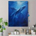 thumbnail image 4 of Realistic Whale Canvas Print, Ocean Marine Life Wall Art for Living Room Bedroom Office Hotel Bathroom, 4 of 8