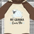 thumbnail image 4 of Inktastic My Granna Loves Me Lamb Boys or Girls Long Sleeve Baby Bodysuit, 4 of 5