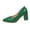 Green, variant on Heels for Women Closed Pointed Toe Chunky Pumps Shoes Women Block High Heels Slip On Dress Office Wedding Shoes Casual Solid Color Shoes