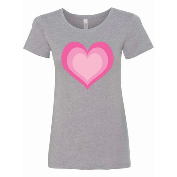 Inktastic Pink Valentine Heart Women's T-Shirt