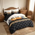 thumbnail image 2 of Erosebridal Pumpkin Patch King Bedding 7pcs,Fall Harvest King Bed in a Bag,Ivory,Reversible, 2 of 6
