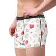 thumbnail image 4 of Kll Red Coral And Scallop Seashell Men'S Cotton Boxer Briefs Underwear-Xx-Large, 4 of 9