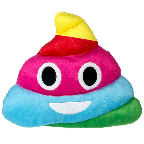 Emoji Expressions Rainbow Poop Pillow - Walmart.com