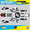 Cyan-red, variant on Kalair GFX Graphics Kit for Suzuki DRZ110 (2002-2009) Vision Series