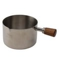 thumbnail image 5 of Taza para salsa de cocina Taza para salsa profesional de acero inoxidable 304 con asa para cocinar banquetes picnic al aire libre Plata 250 ml, 5 of 5