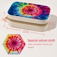 thumbnail image 5 of tie dye Velvet Portable Travel Organizer with Removable Compartment - Gift with Bracelet Holder, Jewelry Box, and Jewelry Organizer, 5 of 7