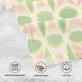 thumbnail image 5 of Yayeee 100% Cotton Hand Towels for Bathroom 16" x 28" Soft Absorbent Kitchen Towel, Light Green Geometric, 5 of 7