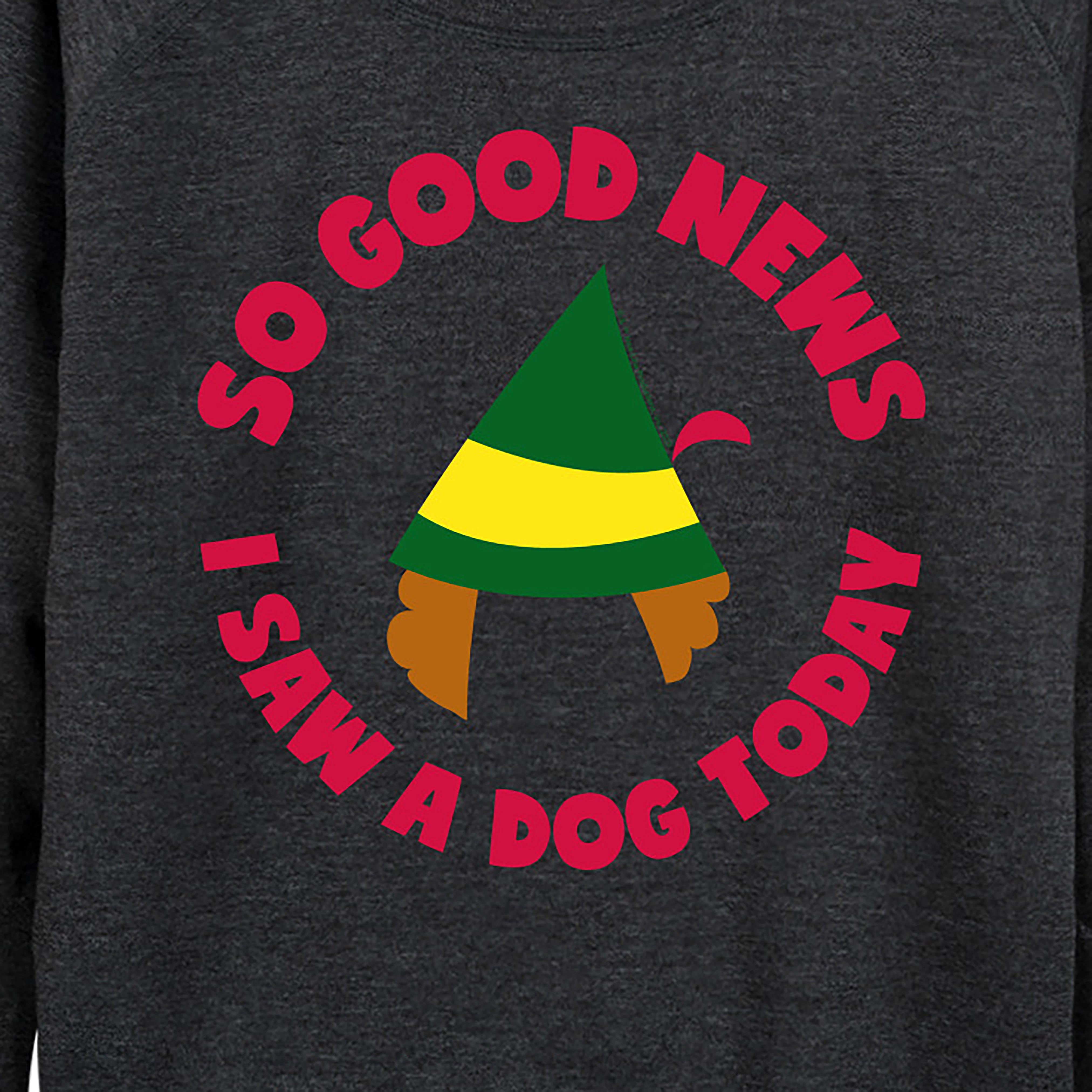 ELF - Family Set Saw A Dog - Women's Lightweight French Terry Long Sleeve Shirt