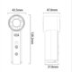 thumbnail image 3 of Mini Pocket High Speed Handheld Ice Fan 100-Speed Stepless Adjustment Digital Display Portable Fan For Outdoor Travel Home Office, 3 of 6