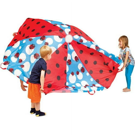 Pacific Play Tents Ladybug, 8' Play Parachute, 1 Each, Polyester