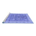 thumbnail image 2 of Ahgly Company Machine Washable Indoor Rectangle Abstract Blue Modern Area Rugs, 5' x 7', 2 of 4