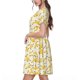 thumbnail image 2 of Disketp Banana para Vestido de Manga Corta para Mujeres, Vestidos de Verano para Mujeres, Casual y Holgado para la Playa, 2 of 6