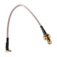thumbnail image 1 of SMA Female to MMCX Male Angle Pigtail Cable RG316 15cm 6, 1 of 5