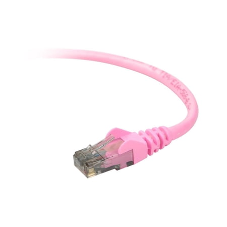 UPC: 0722868611814 | Belkin A3L980-03-PNK-S 3 ft. Cat 6 Pink High Performance Snagless Patch Cable