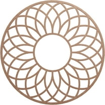 28"OD x 9 5/8"ID x 3/8"T Cannes Wood Fretwork Pierced Ceiling Medallion, Wood (Paint Grade)