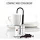 thumbnail image 4 of Cafetera italiana de un solo tubo de 50 ml, de aleación de aluminio y color plateado, con pico para estufa. Disfruta de un delicioso café en un abrir y cerrar de ojos, 4 of 8