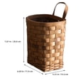 thumbnail image 2 of Hanging Woven Basket Kitchen Storage Holder Front Door Wicker Coffee, 2 of 8