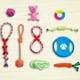 thumbnail image 2 of 10 Uds. Cuerda para masticar para cachorros, entrenamiento dental para perros, cachorros, juego de juguetes para masticar, Limpieza de dientes de algodón para perros pequeños, medianos y grandes JShteea El nuevo, 2 of 9