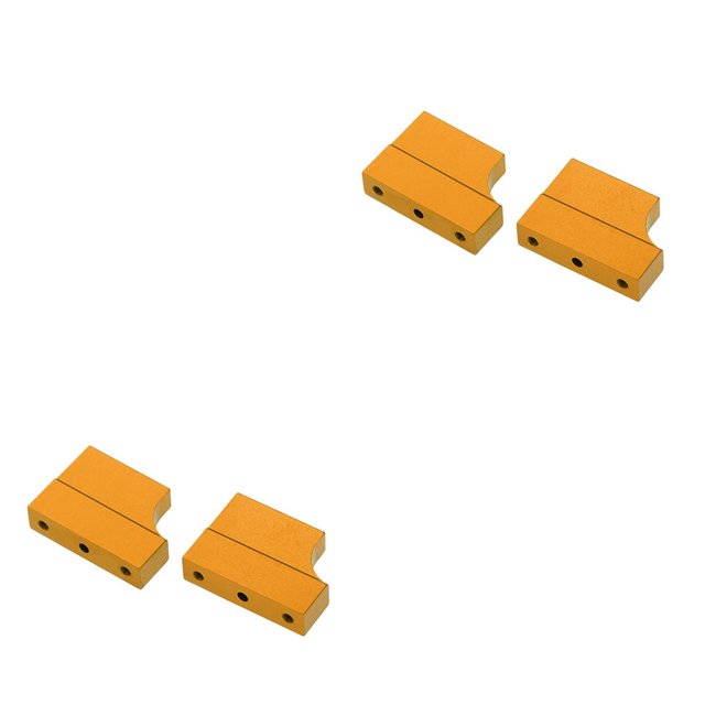 Wweixi Durable Aluminum Engine Mount Holder for HSP RC 110 Car Upgrade Parts Enhanced Performance Gold 2Set