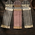 thumbnail image 2 of VHC Brands Cotton Pip Vinestar Button Loop Kitchen Towel Set of 3, Hanging Kitchen Towel, Pleated, Bath, Kitchen, Pip Vinestar Collection, Rectangle 21x7, Natural, 2 of 5