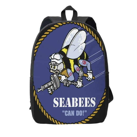 Seabee Backpack Simple Lightweight Backpack Fashion Travel Backpack Laptop Backpack 17 Inch