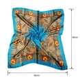 thumbnail image 3 of Augper Womens Silk Like Large Scarf Floral Long Satin Neck Scarf Lightweight Shawl Wrap, 3 of 6