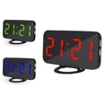 thumbnail image 4 of Reloj Led Digital Dual Snooze Mirror Reloj Despertador Hora Modo Nocturno Grande Eigraketly HA024230-01, 4 of 5