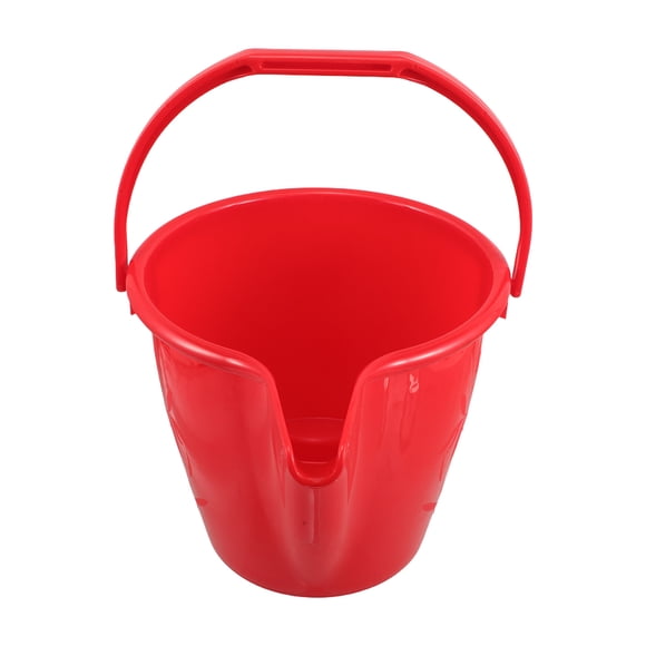 COSMOBETTY Cubeta Agrícola Plástica Roja Con Asa Para Fertilización Y En