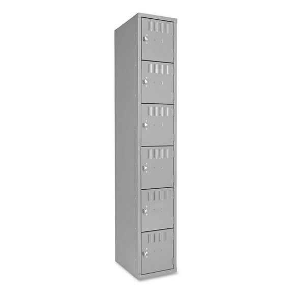 Box Compartments Single Stack, 12w x 18d x 72h, Medium Gray