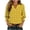 #0001-Yellow, variant on Womens Tops 3/4 Sleeve V Neck Button Front Polka Dot Print Ruched Cuffs Casual Daily Weekend Brunch Soft Blouses Gift
