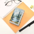 thumbnail image 7 of JIALIOU Nylon Trifold Card Wallet with ID Window Zipper Pocket for Men Women Teen Camping in Forest, 7 of 7