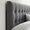 thumbnail image 2 of Modway Lily Biscuit Tufted Full Performance Velvet Headboard in Gray, 2 of 8