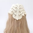 thumbnail image 5 of Liuchenyi Headscarf Hair Scarfs Head Bandanas for Women Fashion Floral Triangle Head Scarf Hair Accessories White, 5 of 8